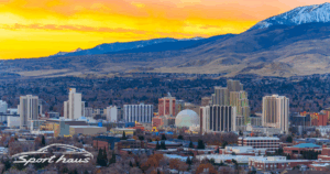 Audi mechanic in Reno, NV inspecting vehicle at Sport Haus Reno service center